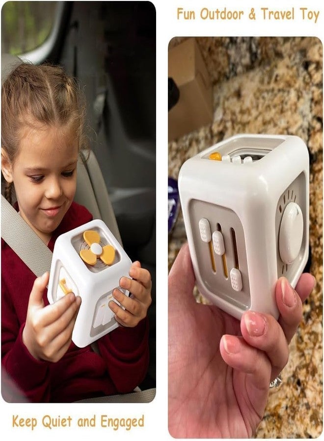 S SMITEX Smitex 6 in 1 Busy Cube Montessori Toys for 1 Year Old Boy, Baby Sensory Toys for Ages 1-3, Toddler Learning Activities Stocking Stuffers Travel Toy Birthday Gift for 1 2 3 Year Old Boy Girl - Image 5